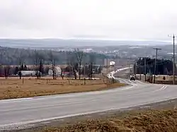 Route 210 east of Eaton Corner.