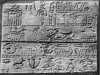 Ivory plaque of Menes, c.&nbsp;3200–3000 BC