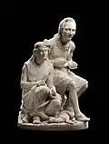 Sculptor Edmonia Lewis, Old Arrow Maker, 1872.