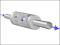 A simple one-way ball-type check valve, in its "open" state acts as a diode in its conducting state