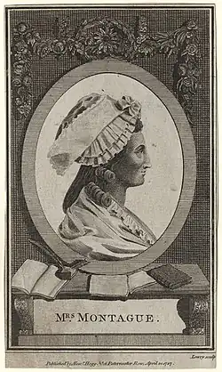 Elizabeth Montagu by Wilson Lowry (1762–1824) engraving published London, April 1787.