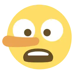 "Lying face" emoji