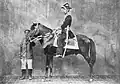 Emperor Meiji on horseback, 1872