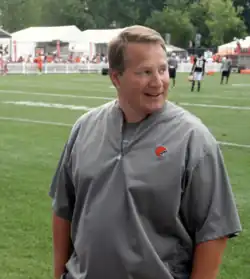 Mangini as head coach of the Cleveland Browns