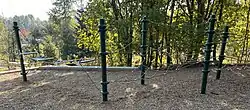Play structure with netting