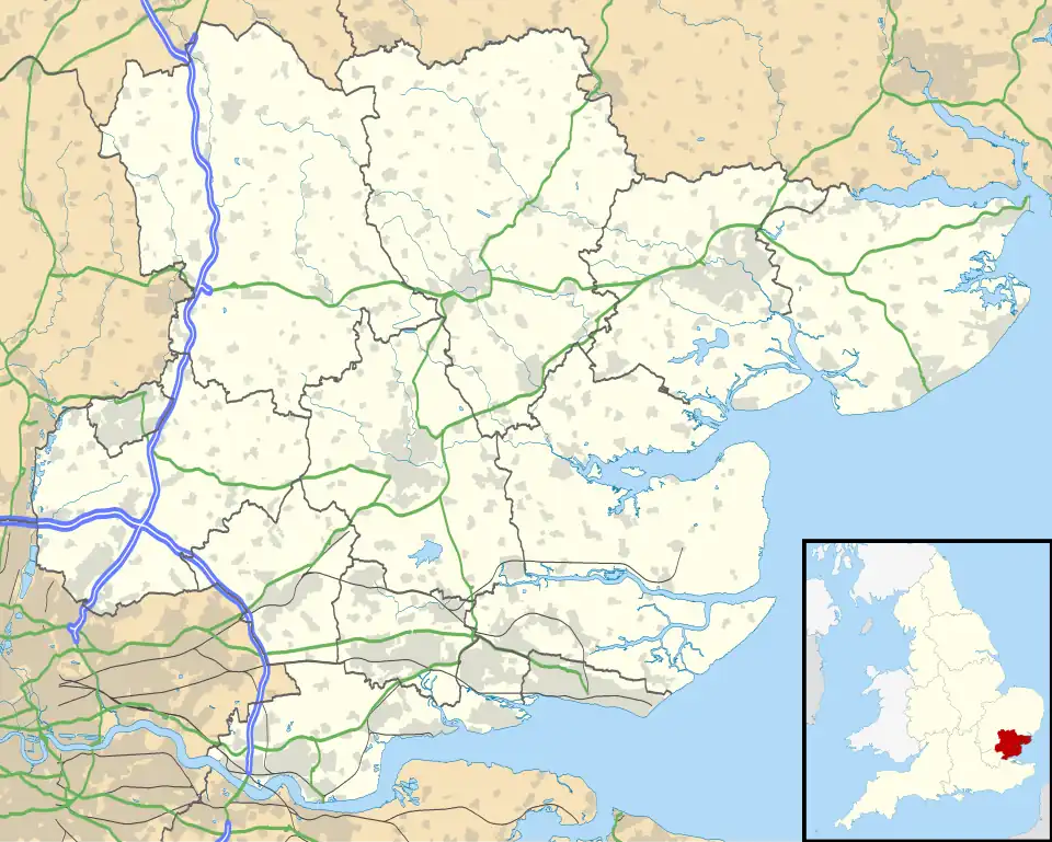 Copford is located in Essex
