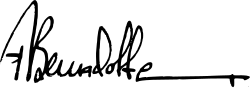 Folke Bernadotte's signature
