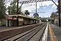 Westbound view from Platform 2, November 2022