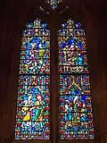 The Falsehood Window (1936) second of the Hildrup windows, north transept east wall