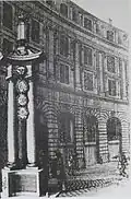 Engraving of one of the side lanterns, by Nicolas Guérard (1686)