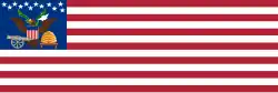 One of the earlier flags of Deseret, reconstructed