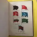 Plain red and head flags as beylerbey ensigns in