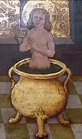 Martyrdom of Saint Vitus, Germany circa 1515, St. Vitus church, Flein