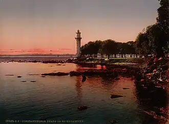 A view of Fenerbahçe with the Fenerbahçe Lighthouse