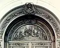 Transom: Landing of Columbus in the New World (1492)