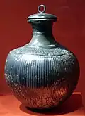 Ancient Egyptian bottle, 100 BC-100 AD, silver, Metropolitan Museum of Art, New York