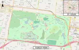 Saint Louis Science Center is located in Forest Park (St. Louis)