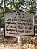 Front face of historical plaque