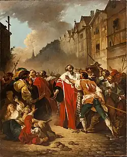 President Mole Manhandled by Insurgents, 1779