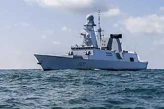 The destroyer Forbin (D620)