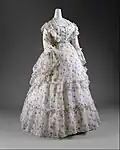 Romantic gown c. 1872 (French)