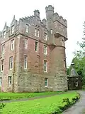 Friars Carse has a circular cap-house giving access to the roof of its tower
