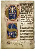 Title page of the Tennenbacher Güterbuch (in Latin) from 1317 to 1341