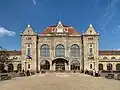 Station building's front facade