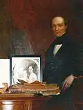 c. 1838 oil by Anelli of Garret Decker Hasbrouck (1810–1888)