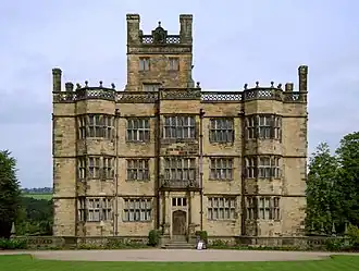 Gawthorpe hall, Padiham seen from the south east