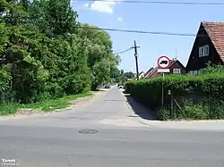 A single-lane road