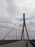 Driving onto the bridge