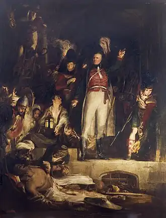 Sir David Baird discovering the body of Tipu Sultan