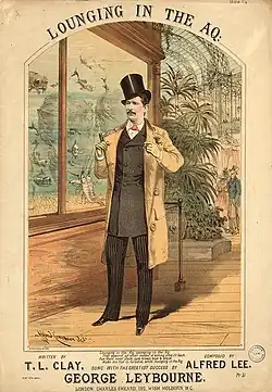 Cover for Lounging in the Aq. (1880) - sung by George Leybourne