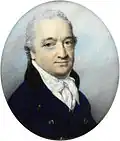 George Engleheart - Portrait of Unknown Man&nbsp;– circa 1800&nbsp;– Signed with cursive 'E' on obverse - Victoria & Albert Museum