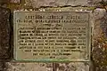 A memorial plaque to Gertrude Glutsch Jensen who was Chair of the Columbia Gorge Commission