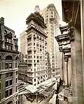 Top floors and spire