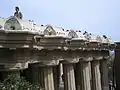 Doric columns supporting the terrace