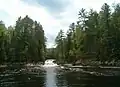 Flat Rapids, the park's middle waterfall.