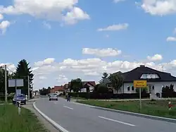 Village entrance