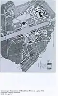 Design for the development of the Frankfurter Wiesen in Leipzig, 1912