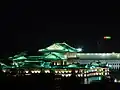 The building at night (September 2008)