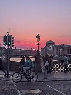 The bridge at dusk