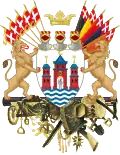 The Coat of arms of Copenhagen doubles as a trophy of arms