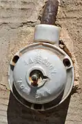 Old bell button at Griebenow Castle