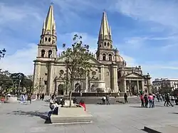The plaza in 2021
