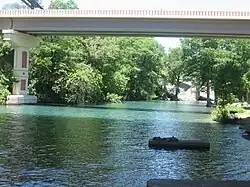Under Interstate 35 in New Braunfels