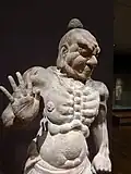 Close-mouthed Guardian King (Niō, Ungyō), Japan, Kamakura period