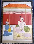Miniature painting of Guru Har Krishan