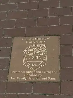 Public memorial to Gary located at the Lake Geneva waterfront erected by his family